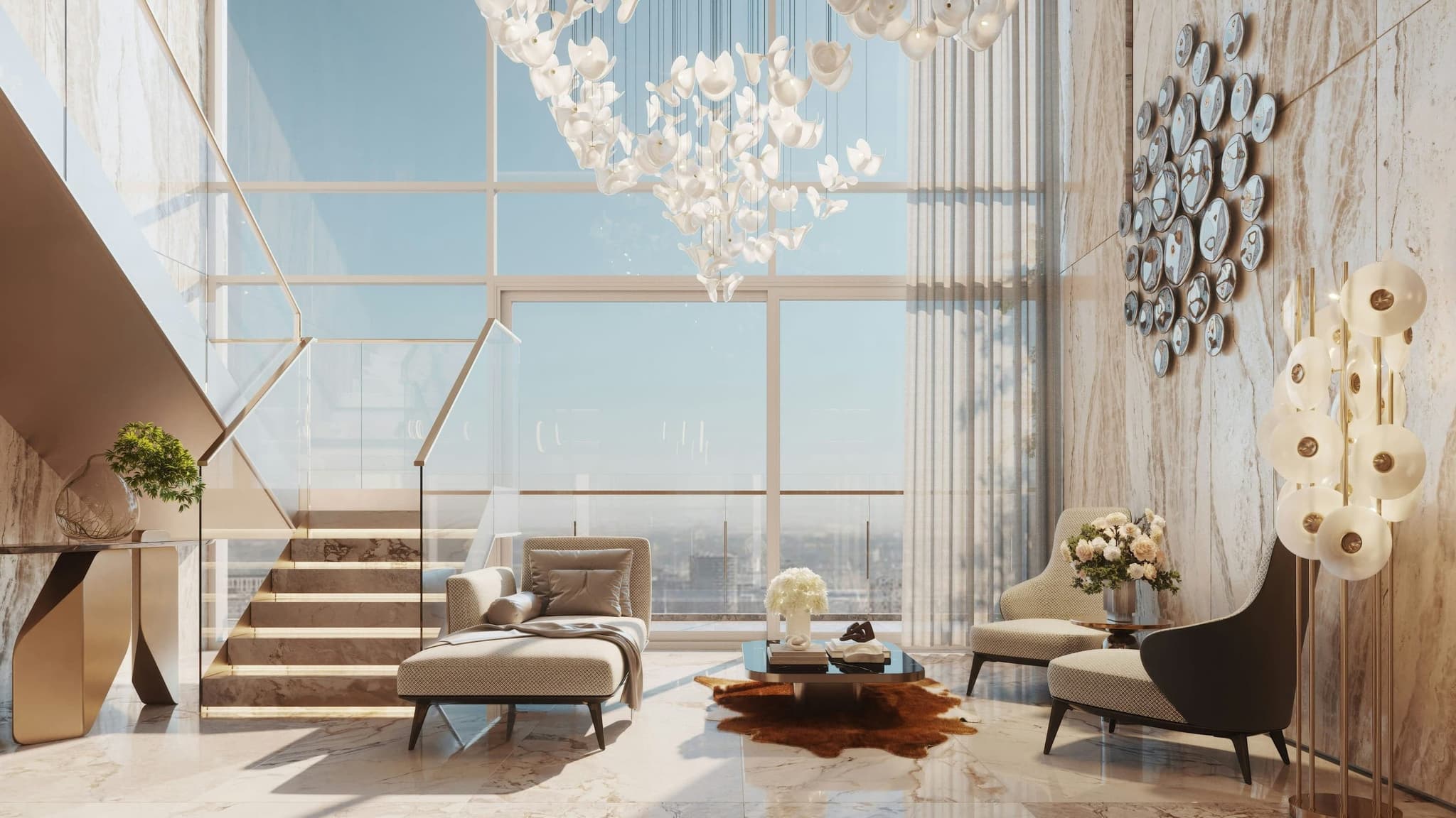 Refined lounge interior